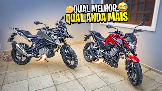 QUAL A MELHOR CB 300F TWISTER OU BMW 310 GS [upl. by Cchaddie]