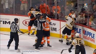 David Krejci vs Nolan Patrick Sep 28 2017 [upl. by Averi40]