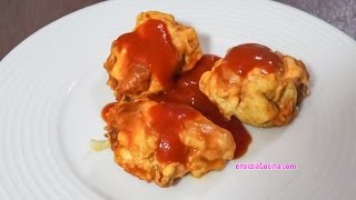 ALBÓNDIGAS DE POLLO AL MICROONDAS en 3 minutos  Receta Fácil y Rápida [upl. by Kerstin]