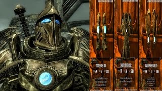 Skyrim Dawnguard DLC  AETHERIUM FORGE Crafting Location CROWN SHIELD STAFF [upl. by Ainala300]