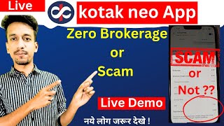 Kotak Neo App Review  Kotak Neo Trading Demo amp Brokerage Charges [upl. by Dremann]