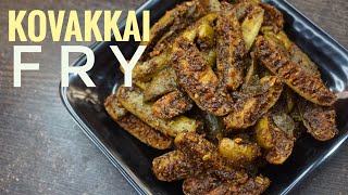 kovakkai fry in tamil  kovakkai poriyal in tamil  kovakkai recipes  instant side dish recipe [upl. by Goldwin34]