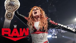 FULL MATCH Becky Lynch wins the Women’s World Title Battle Royal Raw highlights April 22 2024 [upl. by Nahtaneoj]