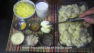 Cauliflower Cheese Recipe  No Flour Cauliflower cheese  Super fast [upl. by Netnert]