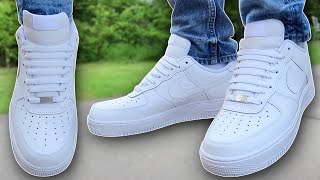 How To BAR LACE Nike Air Force 1s BEST WAY [upl. by Vasiliki]