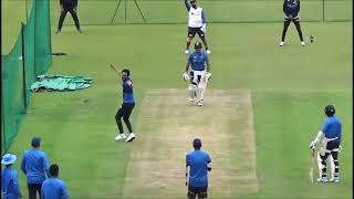 Deepak Chahar swing bowling in the nets against Vihari Saha KL Rahul amp Pujara at Centurion [upl. by Semreh]