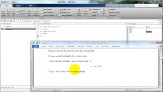 Matlab  Cơ bản  Command Window [upl. by Ecylahs]