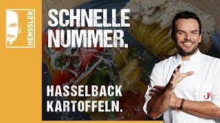 Schnelles Hasselback Kartoffeln Rezept von Steffen Henssler [upl. by Aicissej384]