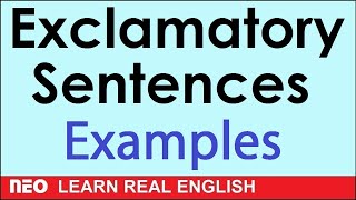 Exclamations  Exclamatory sentences in English [upl. by Mungovan]