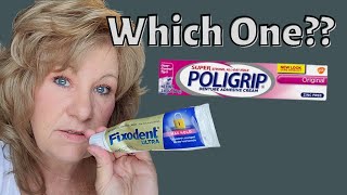 Fixodent VS Poligrip Denture Adhesive Review [upl. by Inuat940]