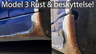 Tesla Model 3 rust understellsbehandling deksler og fettlister [upl. by Hniht880]