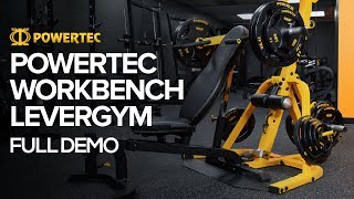 Powertec Workbench Levergym  Full Demo  FREE EXERCISE CHART DOWNLOAD [upl. by Weldon596]