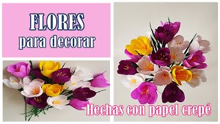 Lindas flores hechas con papel crepé de 180 gr [upl. by Orms]