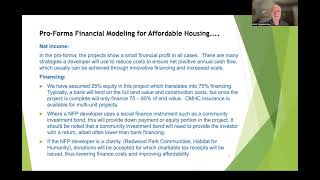 ProForma Financial Modeling for Affordable Housing  Updated Nov 2023 [upl. by Alitta655]