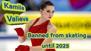 Sports tribunal bans Russian Kamila Valieva from figure skating through 2025 [upl. by Lithea103]