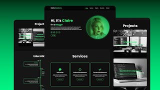 Responsive Personal Portfolio Website using HTML CSS Javascript [upl. by Aihsakal]