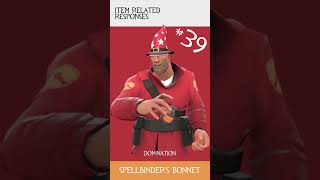 Soldier Voices 39  Item Related Responses  Spellbinders Bonnet  tf2 soldier teamfortress2 [upl. by Ylloj]