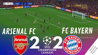 Arsenal 22 Bayern Munchen  Champions League 2324  Match Highlights VG Simulation amp Recreation [upl. by Ettenirt]