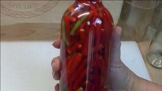 Spicy Chili Vinegar  Gifts from the Garden Noreens Garden [upl. by Nickola542]