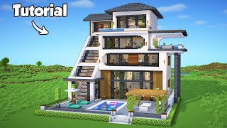 make a modern house again in Minecraft 😉minecraft [upl. by Won]