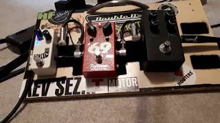 2 minute Fuzz Shootout Fulltone  Lovepedal EG Custom Audio [upl. by Eirolav981]