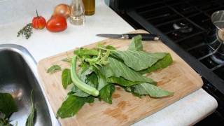 How To Make Jamaican Callaloo With Saltfish [upl. by Esiuqram]