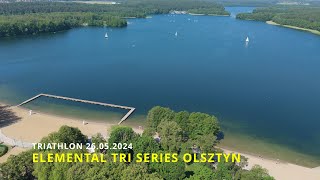 Olsztyn  Elemental Tri Series Triathlon  26052024  Widok z drona  DJI Air 3 4K [upl. by Clintock587]