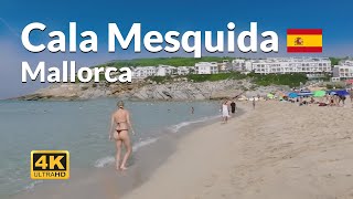 Cala Mesquida Mallorca Beach Walk 4K Balearic Islands Majorca Spain 🇪🇸 [upl. by Zebulen]