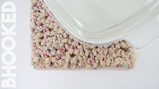 Textured Crochet Trivet with the Chain Loop Stitch [upl. by Acisse]