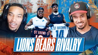 AmonRa St Brown Talks Trash amp Tries to Get Inside Info on Bears w Equanimeous  Bears vs Lions [upl. by Aihseyt]