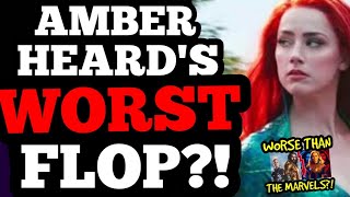 Amber Heards 2nd BOX OFFICE BOMB will be WORST EVER Aquaman 2 LOWER than The Marvels [upl. by Dyolf]