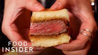 What A 180 Wagyu Sandwich Tastes Like  Whats It Taste Like [upl. by Annovy]