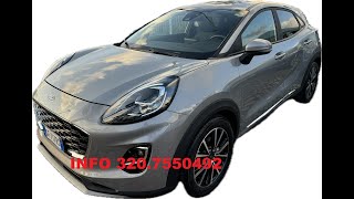 FORD PUMA 10 ECOBOOST HYBRID TITANIUM KM CERTIFICATI UNIPRO [upl. by Hanselka]