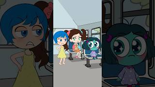 Inside Out 2 The Kindness Behavior of Envy On The Bus  Always Be Nice shorts animation [upl. by Orhtej]