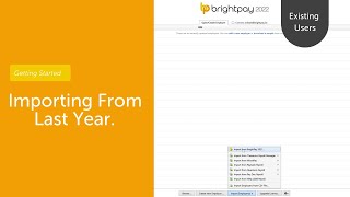 How to import your payroll from last year existing users  Getting Started [upl. by Destinee760]