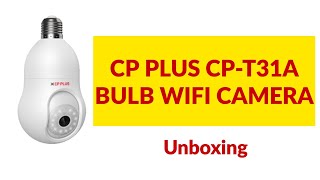 CP PLUS CPT31A Lamp type WiFi Camera unboxing [upl. by Joette]