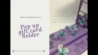 Pop up gift card holder [upl. by Tada]