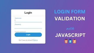 JavaScript Validation form html CSS  JavaScript alert box Onclick  LogIn Form  CodeWithMe [upl. by Samp]