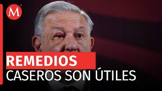 AMLO confiesa que ya va de salida de su ‘tutupiche’ en el ojo derecho [upl. by Cristoforo49]