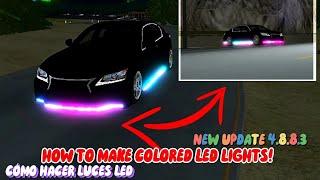 Tutorial for making colored LED lights in Car parking multiplayer All versions Working [upl. by Wynn394]