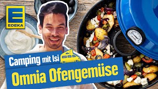 Mediterranes Ofengemüse im OmniaBackofen  Camping mit Isi [upl. by Nnhoj]