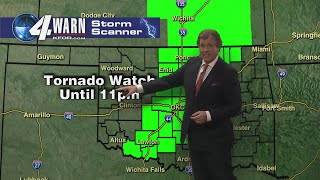 Tornado Watch in Oklahoma City metro area [upl. by Eenot]