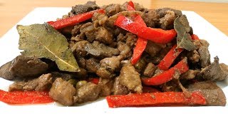 IGADO RECIPE  ILOCANO STYLE  PORK LIVER AND BELLY INGREDIENTS [upl. by Carie74]