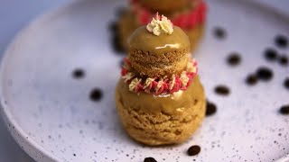 Coffee Religieuses Recipe  Classic French Dessert MawKitchen [upl. by Nylirej263]