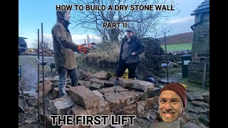 Dry Stone Walling  Repairing A Dry Stone Wall For Beginners Tutorial [upl. by Olnek669]