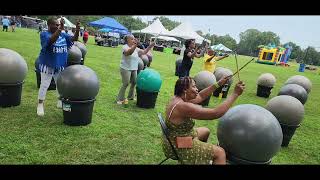 Cardio Drumming with Coach Mary Parker Commodore at The Morgan Park Roots Fest 2024 [upl. by Irrot495]