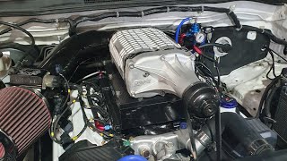 Supercharged 1uz Hilux 2wd Harrop supercharger HTV1900 Link G4 Storm ecu CartuneNZ [upl. by Nylyahs]