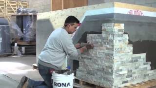 How to Install ErthCOVERINGS Natural Stone Panels [upl. by Magdalen]