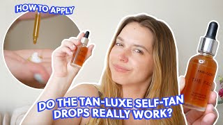 I Tried the 25 TANLUXE THE FACE Illuminating SelfTan Drops Full Review  Take My Money [upl. by Mazlack878]