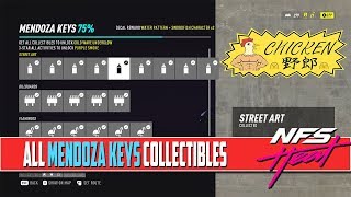 Need For Speed Heat ALL COLLECTIBLES Locations Mendoza Keys [upl. by Gearalt619]